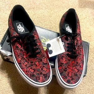 Disney Mickey (checkered) Vans Black Shoe with Box